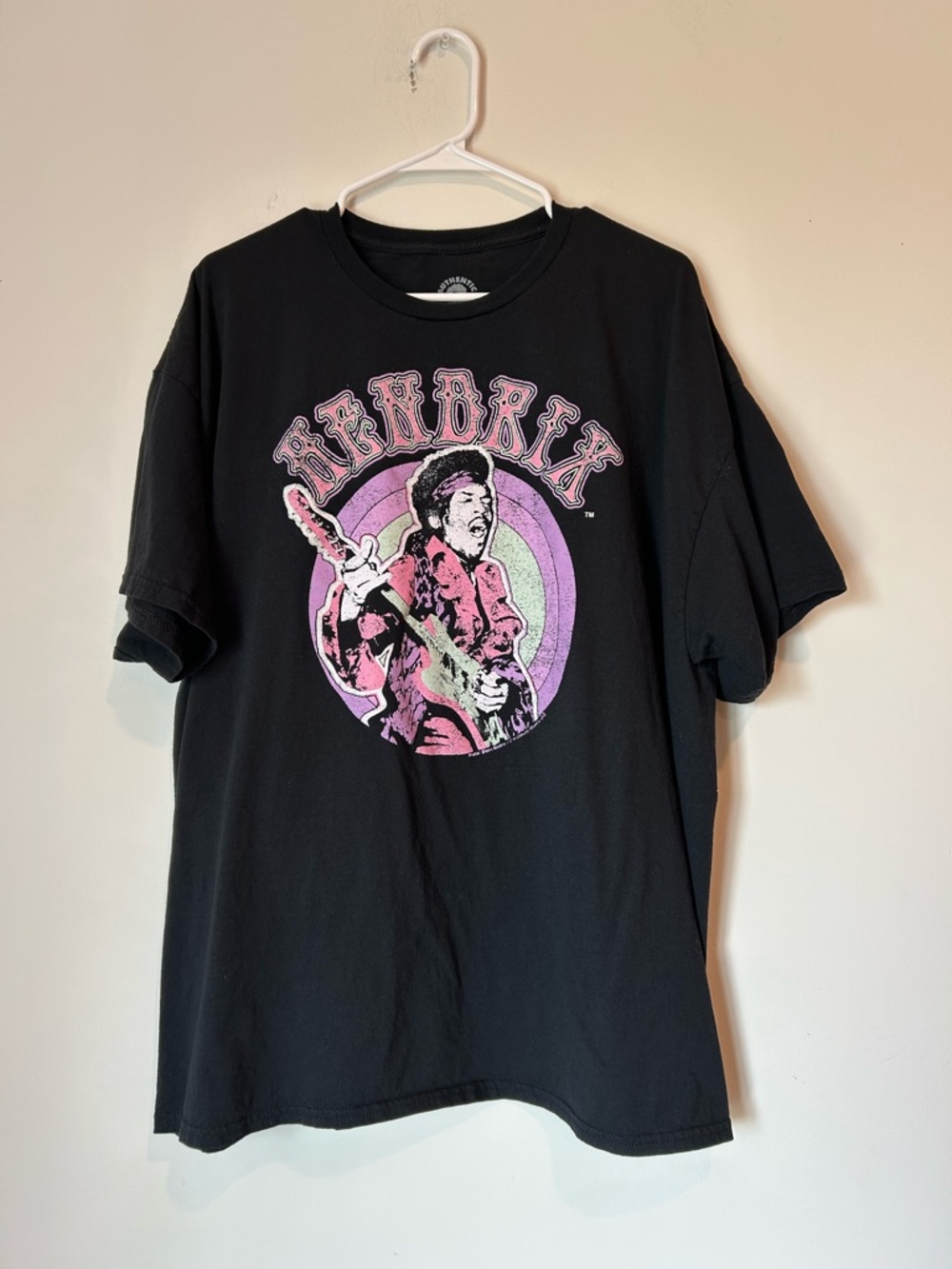 Authentic Hendrix Jimi Hendrix 2X Black T-shirt